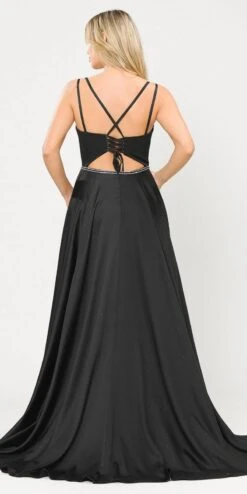 Poly USA | Ed Young 8654 Romper Style Long Dress With Pockets(Teal Romper Style Long Prom Dress With Pockets) 16 Poly USA | Ed Young 8654 Romper Style Long Dress With Pockets(Teal Romper Style Long Prom Dress With Pockets) -Discount Dress Shops 8654 poly usa black back 45557f30 9a81 45da 960d d29bdf04e114