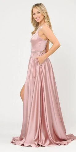 Poly USA | Ed Young 8654 Romper Style Long Dress With Pockets(Teal Romper Style Long Prom Dress With Pockets) 14 Poly USA | Ed Young 8654 Romper Style Long Dress With Pockets(Teal Romper Style Long Prom Dress With Pockets) -Discount Dress Shops 8654 poly usa mauve side 1e26ec92 c44e 412f b2b8 65e516f6654a