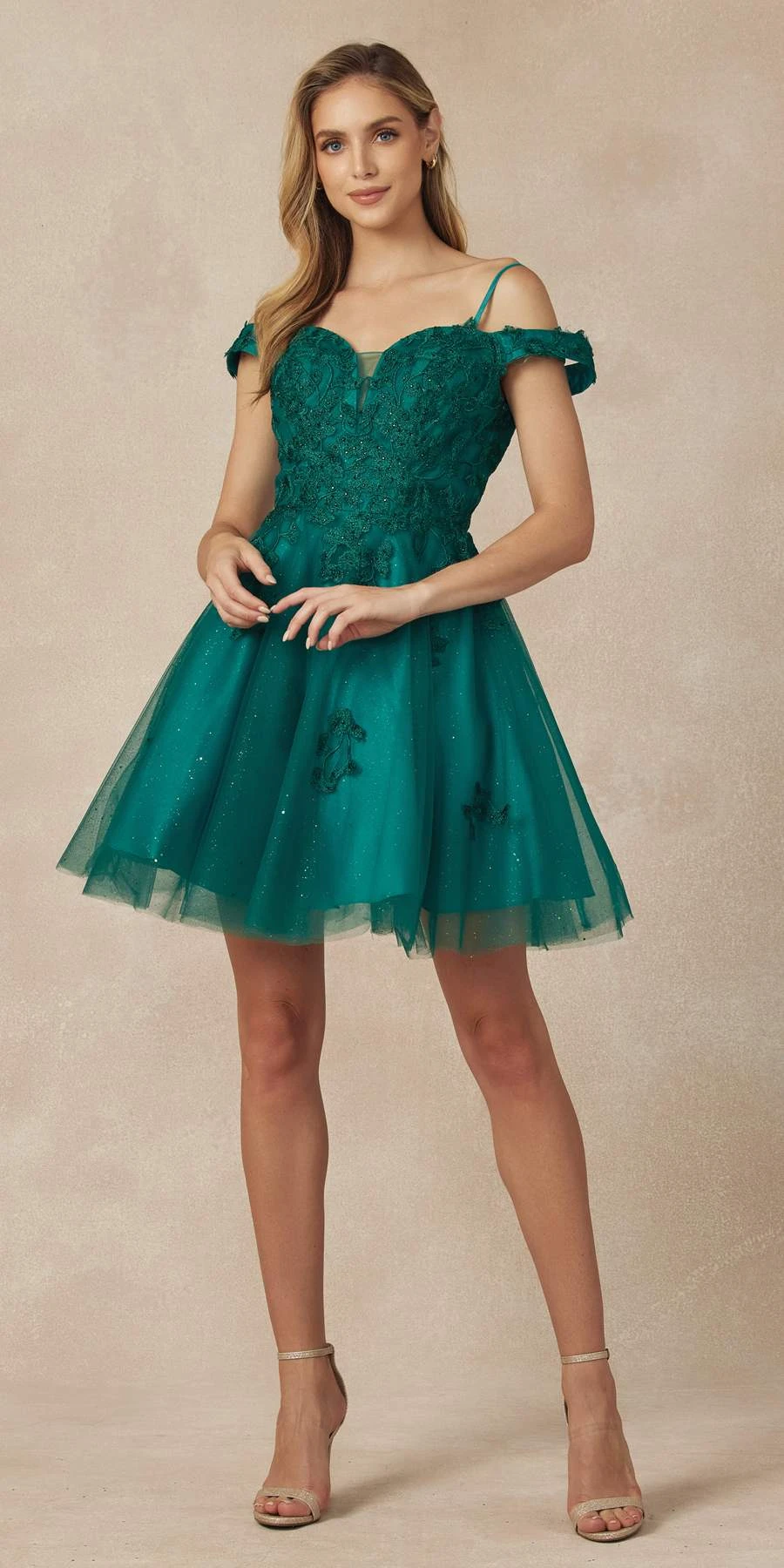 Juliet 866 Leaf Lace Embroidered Off The Shoulder Short Dress(Juliet 866 Leaf Lace Embroidered Off The Shoulder Short Dress) 12 Juliet 866 Leaf Lace Embroidered Off The Shoulder Short Dress(Juliet 866 Leaf Lace Embroidered Off The Shoulder Short Dress) - Image 12