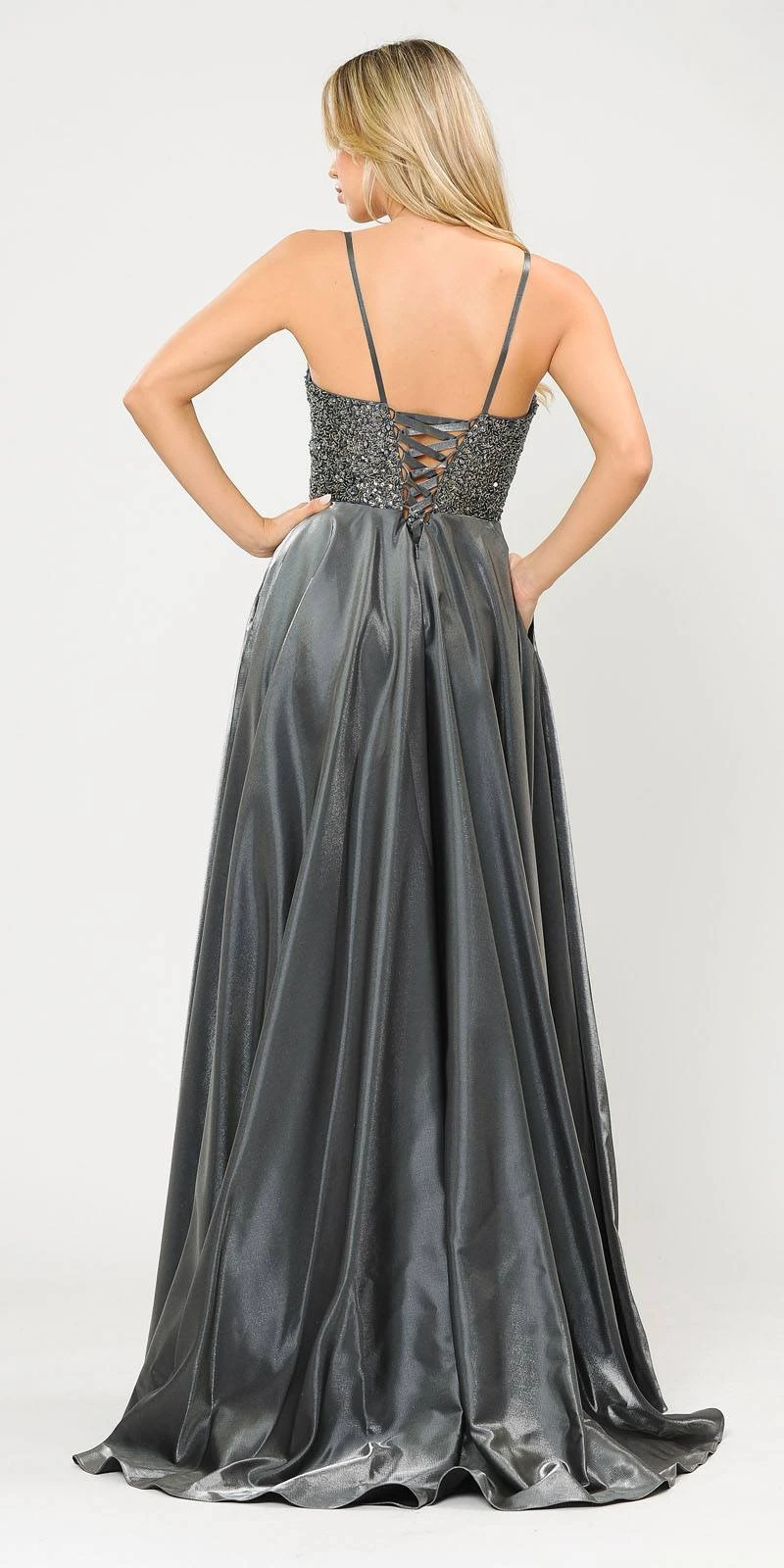 Poly USA | Ed Young 8674 Long Dress Embellished With Pocket(Burgundy Long Prom Dress Embellished With Pockets) 7 Poly USA | Ed Young 8674 Long Dress Embellished With Pocket(Burgundy Long Prom Dress Embellished With Pockets) - Image 7