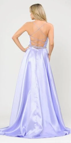 Poly USA | Ed Young 8688 Halter Criss-Cross Back Long A-Line Prom Dress With Pockets(Halter Criss Cross Back Long Red Prom Dress With Pockets) -Discount Dress Shops 8688 poly usa lilac back 92a7cd83 2b8b 4981 8e8e 6b59b9739cbf