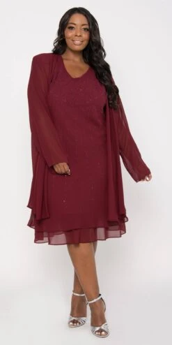 Sally Fashion 8694 Flowy Chiffon Dress Knee Length Long Sleeve Cardigan(Flowy Chiffon Black Dress Knee Length Long Sleeve Cardigan) -Discount Dress Shops 8694 jj fashion burgundy 2a91aa22 f645 4309 9044 e3b36fea4a58