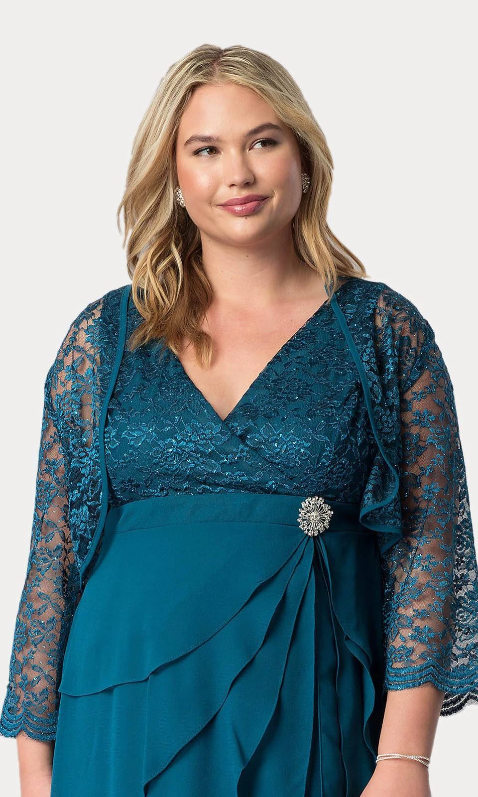 Sally Fashion 8729 V-Neck Long Dress Empire Lace Chiffon Include Lace Jacket(Dusty Rose V Neck Long Dress Empire Lace Chiffon Include Lace Jacket) 20 Sally Fashion 8729 V-Neck Long Dress Empire Lace Chiffon Include Lace Jacket(Dusty Rose V Neck Long Dress Empire Lace Chiffon Include Lace Jacket) - Image 20