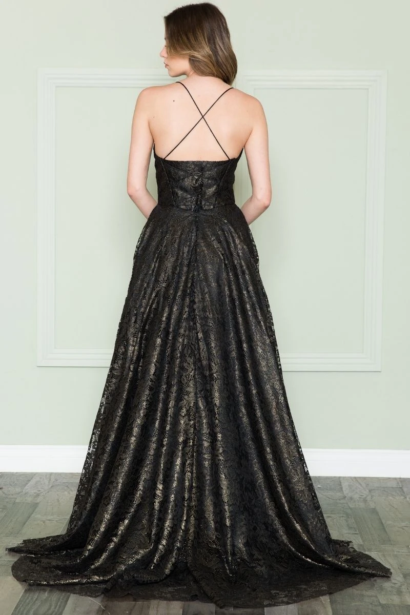 Poly USA | Ed Young 8862 Floor Length Full Lace A-Line Spaghetti Straps Dress(Poly Usa 8862 Floor Length Full Lace A Line Spaghetti Straps Dress) 6 Poly USA | Ed Young 8862 Floor Length Full Lace A-Line Spaghetti Straps Dress(Poly Usa 8862 Floor Length Full Lace A Line Spaghetti Straps Dress) - Image 6