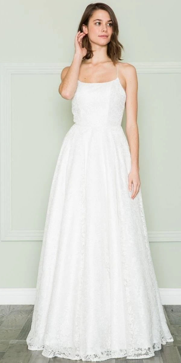 Poly USA | Ed Young 8862 Floor Length Full Lace A-Line Spaghetti Straps Dress(Poly Usa 8862 Floor Length Full Lace A Line Spaghetti Straps Dress) 11 Poly USA | Ed Young 8862 Floor Length Full Lace A-Line Spaghetti Straps Dress(Poly Usa 8862 Floor Length Full Lace A Line Spaghetti Straps Dress) - Image 11