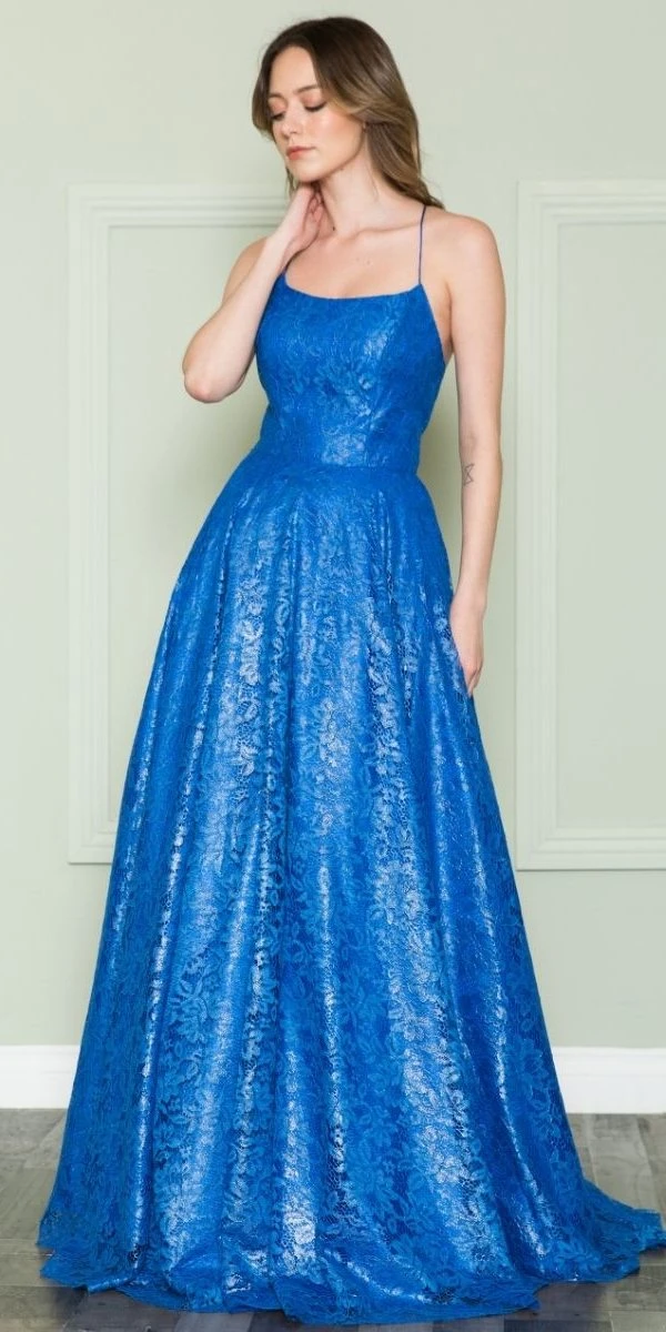 Poly USA | Ed Young 8862 Floor Length Full Lace A-Line Spaghetti Straps Dress(Poly Usa 8862 Floor Length Full Lace A Line Spaghetti Straps Dress) 1 Poly USA | Ed Young 8862 Floor Length Full Lace A-Line Spaghetti Straps Dress(Poly Usa 8862 Floor Length Full Lace A Line Spaghetti Straps Dress)