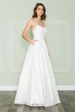 Poly USA | Ed Young 8862 Floor Length Full Lace A-Line Spaghetti Straps Dress(Poly Usa 8862 Floor Length Full Lace A Line Spaghetti Straps Dress) 23 Poly USA | Ed Young 8862 Floor Length Full Lace A-Line Spaghetti Straps Dress(Poly Usa 8862 Floor Length Full Lace A Line Spaghetti Straps Dress) -Discount Dress Shops 8862Offwhite 10