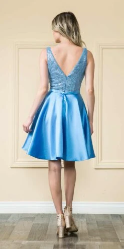 Poly USA | Ed Young 8954 Short A-Line Sequin Bodice Dress With Pockets(Poly Usa 8954 Short A Line Sequin Bodice Dress With Pockets) 14 Poly USA | Ed Young 8954 Short A-Line Sequin Bodice Dress With Pockets(Poly Usa 8954 Short A Line Sequin Bodice Dress With Pockets) -Discount Dress Shops 8954Blue
