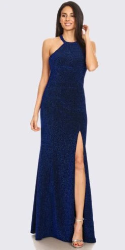 Eureka 9119 High-Neck Halter Glitter Long Formal Dress With Slit(High Neck Burgundy Glitter Long Formal Dress With Slit) -Discount Dress Shops 9119 eureka fashion navy blue c558170f 8b46 46f4 8767 f59b75f52db8