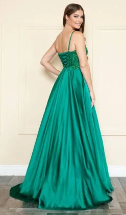 Poly USA | Ed Young 9126 Floor Length A-Line Span Satin Gown With Pockets(Poly Usa 9126 Floor Length A Line Span Satin Gown With Pockets) 14 Poly USA | Ed Young 9126 Floor Length A-Line Span Satin Gown With Pockets(Poly Usa 9126 Floor Length A Line Span Satin Gown With Pockets) -Discount Dress Shops 9126LEmerald 1