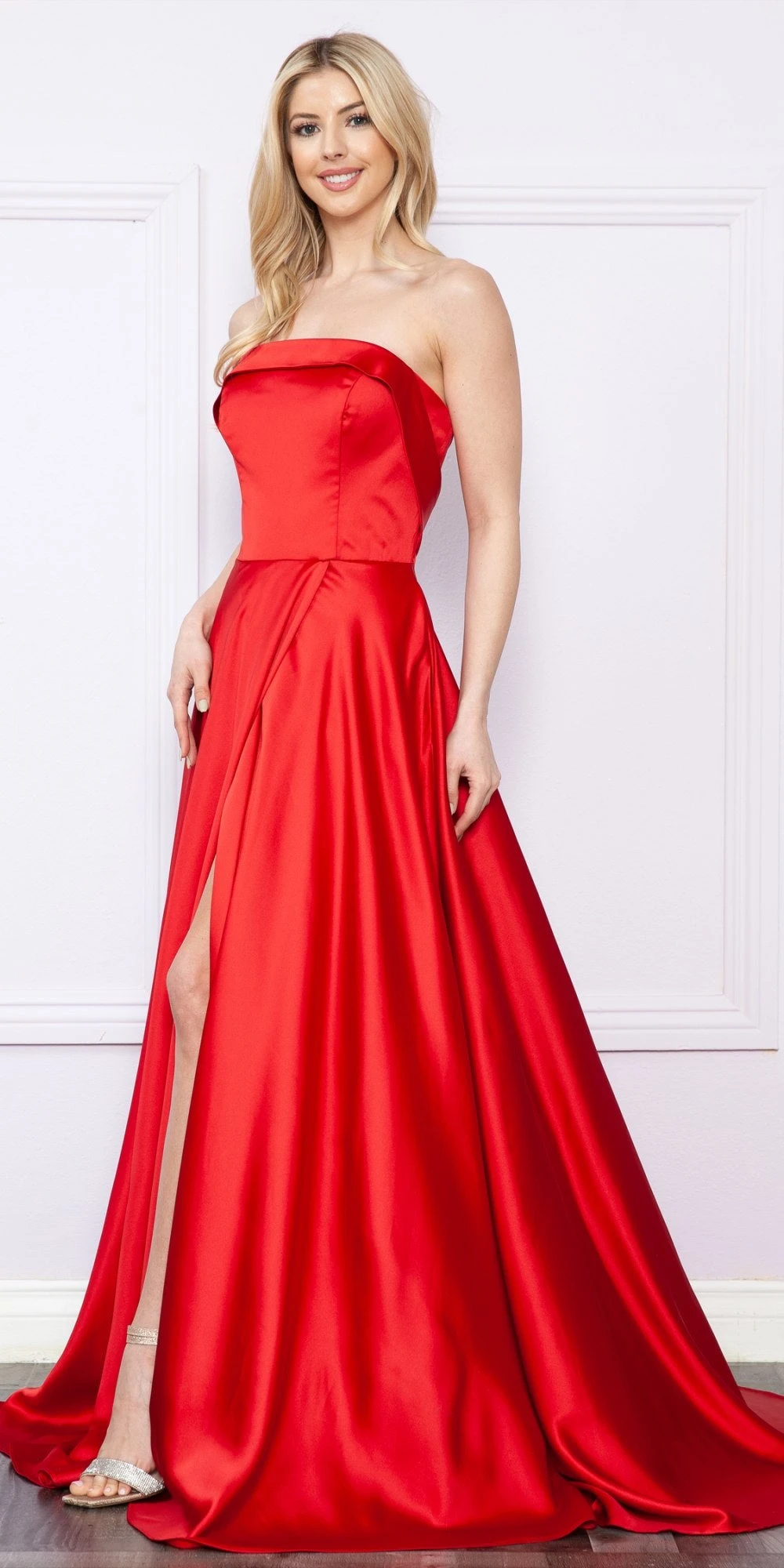 Poly USA | Ed Young 9188 Long Strapless A-Line Satin Gown With Pockets Corset Back(Poly Usa 9188 Long Strapless A Line Satin Gown With Pockets Corset Back) 6 Poly USA | Ed Young 9188 Long Strapless A-Line Satin Gown With Pockets Corset Back(Poly Usa 9188 Long Strapless A Line Satin Gown With Pockets Corset Back) - Image 6