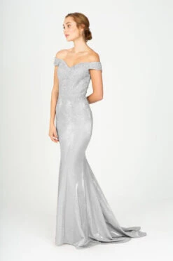 Eureka 9306 Corset Back Off-Shoulder Mermaid Long Dress(Corset Back Off Shoulder Mermaid Long Prom Dress Mocha) -Discount Dress Shops 9306 eureka silver