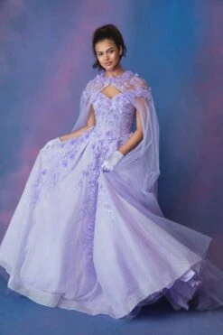 Eureka 9339 Quinceanera Glitter Mesh Ball Gown Includes Cape(Eureka 9339 Quinceanera Glitter Mesh Ball Gown Includes Cape) -Discount Dress Shops 9339Cape 3