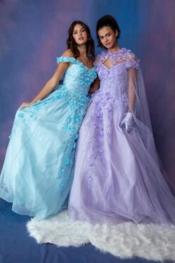 Eureka 9339 Quinceanera Glitter Mesh Ball Gown Includes Cape(Eureka 9339 Quinceanera Glitter Mesh Ball Gown Includes Cape) -Discount Dress Shops 9339Group 3