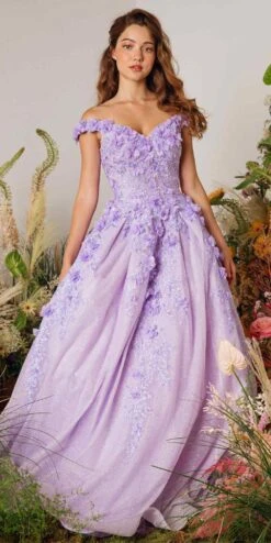 Eureka 9339 Quinceanera Glitter Mesh Ball Gown Includes Cape(Eureka 9339 Quinceanera Glitter Mesh Ball Gown Includes Cape) -Discount Dress Shops 9339Lilac 2