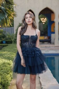 Juliet JT935K Dress Corset Top Tulle Ruffle Cocktail Skirt(Juliet Jt935k Dress Corset Top Tulle Ruffle Cocktail Skirt) 21 Juliet JT935K Dress Corset Top Tulle Ruffle Cocktail Skirt(Juliet Jt935k Dress Corset Top Tulle Ruffle Cocktail Skirt) -Discount Dress Shops 935KBLACK 9