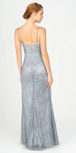 Eureka 9801 V-Neck Glittery Long Formal Dress(V Neck Glittery Long Formal Dress Rose Gold) -Discount Dress Shops 9801 eureka light charcoal back 2f3b6447 ba2d 4fcb b5c3 f7850e17c3d8