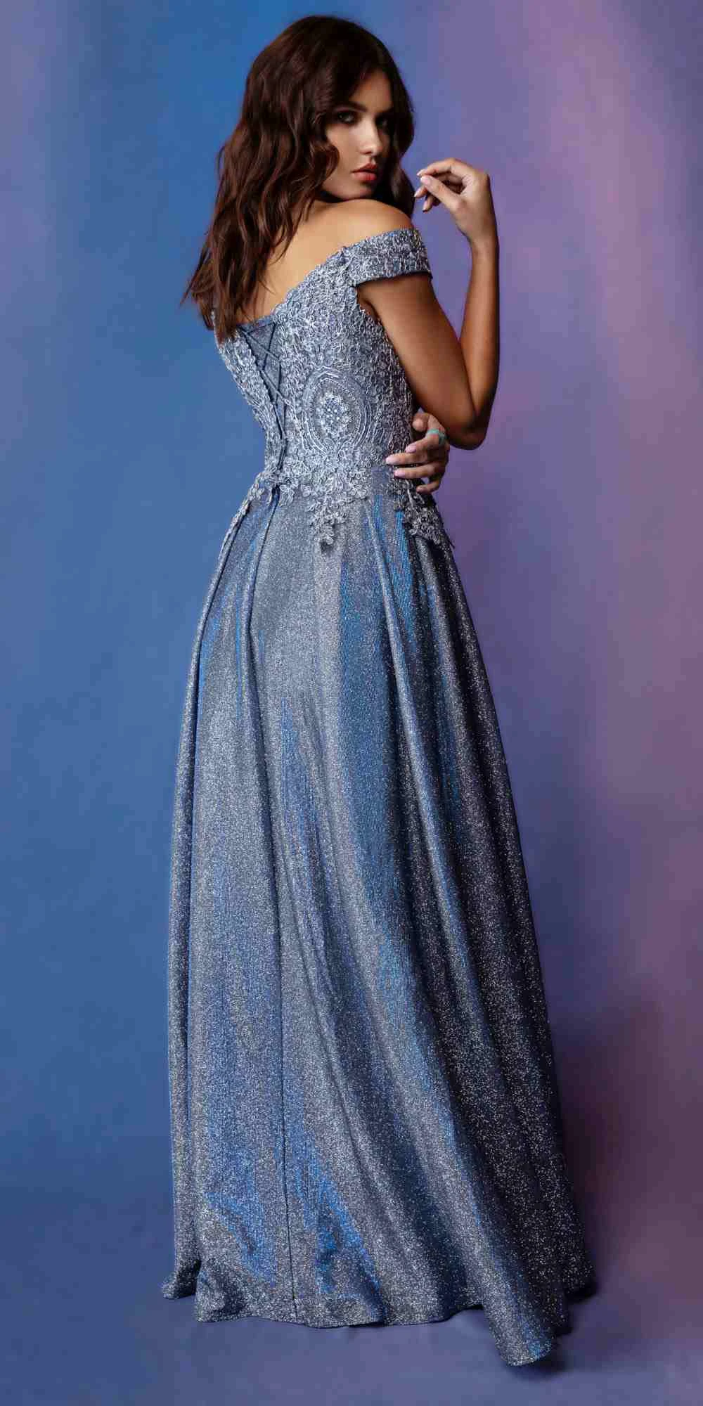 Eureka 9806 Floor Length Off Shoulder A-Line Gown(Eureka 9806 Floor Length Off Shoulder A Line Gown) 9 Eureka 9806 Floor Length Off Shoulder A-Line Gown(Eureka 9806 Floor Length Off Shoulder A Line Gown) - Image 9
