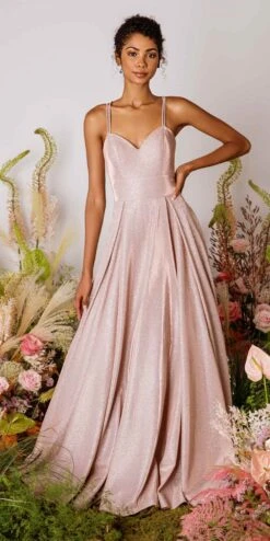 Eureka 9977 Floor Length Sparkly Gown Corset Back(Eureka 9977 Floor Length Sparkly Gown Corset Back)