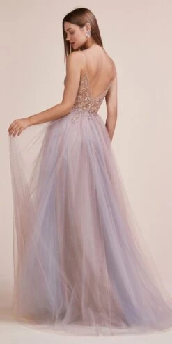 Andrea & Leo A0672 Dress Ophelia V-Neck Embellished A-Line Gown(Andrea Leo A0672 Dress Ophelia V Neck Embellished Prom A Line Gown Smoky Blue) -Discount Dress Shops A0672 andrea and leo rosewood back ee7fc8d0 514b 49c6 8bf2 e9e573a99afd