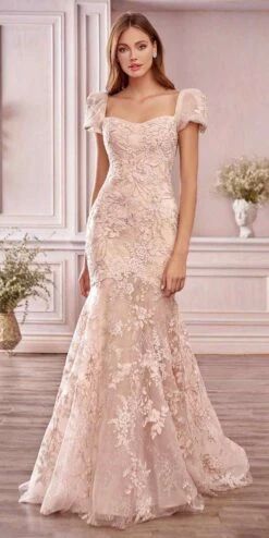 Andrea & Leo A1025 Blume Floral Mermaid Gown(Blume Floral Mermaid Gown By Andrea Leo A1025)