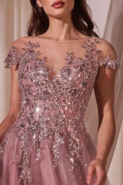 Andrea & Leo A1350 A-Line Cap Sleeve Ball Gown(Andrea Leo A1350 A Line Cap Sleeve Ball Gown) 7 Andrea & Leo A1350 A-Line Cap Sleeve Ball Gown(Andrea Leo A1350 A Line Cap Sleeve Ball Gown) -Discount Dress Shops A1350 DUSTYROSE 4 09774bce c47d 4c84 9c6a b510135630b6