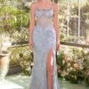 Andrea & Leo A1470 Dress Crystal Neckline Beaded Gown(Andrea Leo A1470 Dress Crystal Neckline Beaded Gown)