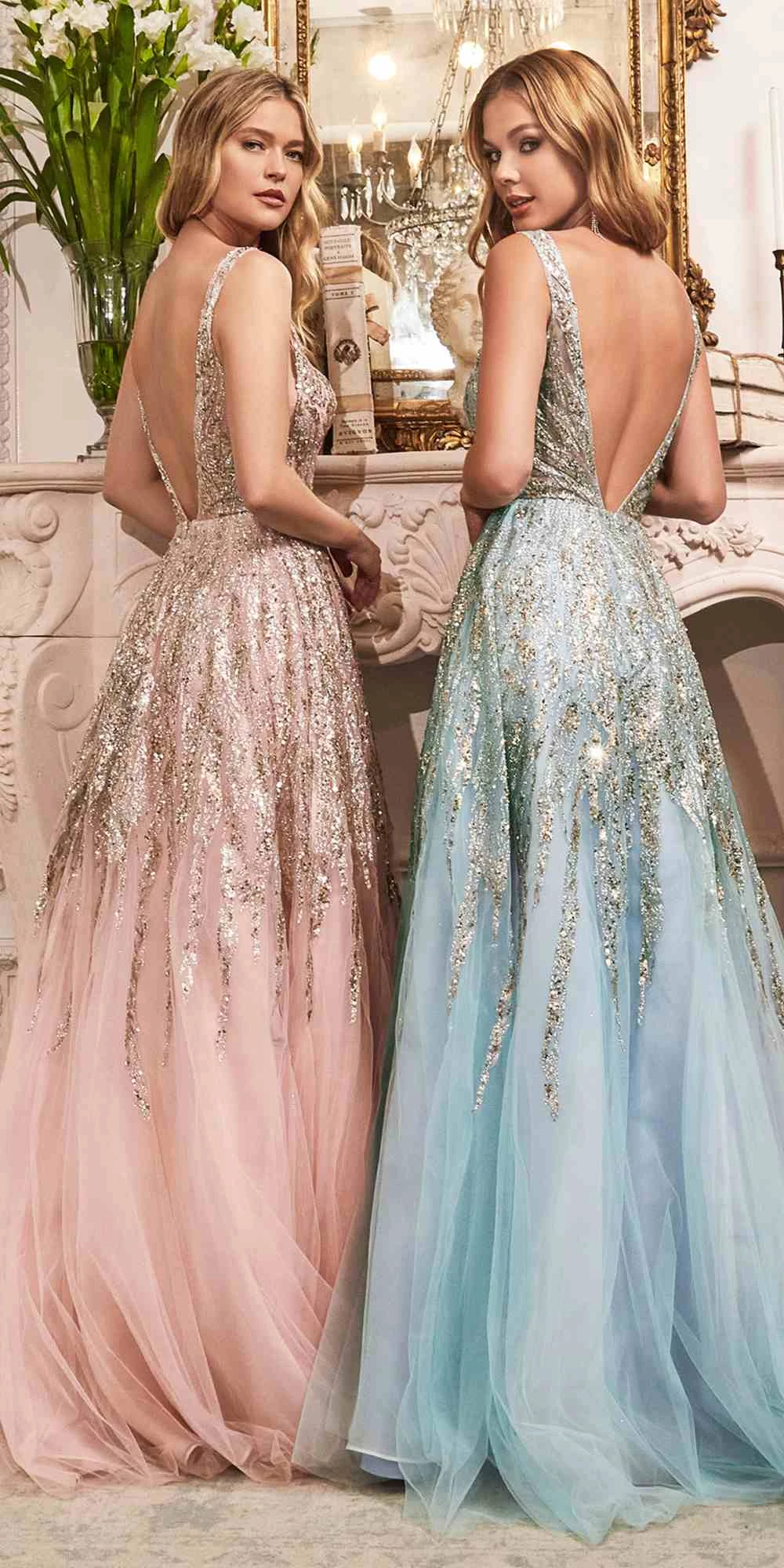 Cinderella Divine C135 Long Beaded Shimmer Ball Gown(Long Beaded Shimmer Ball Gown By Cinderella Divine C135) 2 Cinderella Divine C135 Long Beaded Shimmer Ball Gown(Long Beaded Shimmer Ball Gown By Cinderella Divine C135) - Image 2