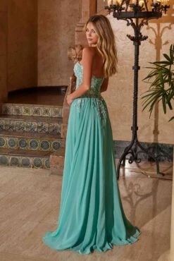 Nox Anabel C1617 Strapless Applique Corset With Chiffon Skirt Dress(Nox Anabel C1617 Strapless Applique Corset With Chiffon Skirt Dress) 17 Nox Anabel C1617 Strapless Applique Corset With Chiffon Skirt Dress(Nox Anabel C1617 Strapless Applique Corset With Chiffon Skirt Dress) -Discount Dress Shops C1617SAGEGREEN 6