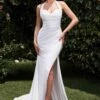 Ladivine CD796W Dress Stretch Spandex Fitted Halter Bridal Gown(Ladivine Cd796w Dress Stretch Spandex Fitted Halter Bridal Gown)