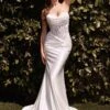 Ladivine CD797W Dress Strapless Sweetheart Satin Wedding Gown(Ladivine Cd797w Dress Strapless Sweetheart Satin Wedding Gown)