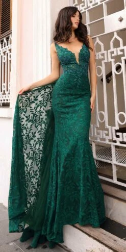 Nox Anabel G1353 Long Boho Inspired Embroidered V-Neck Mermaid Gown(Nox Anabel G1353 Long Boho Inspired Embroidered V Neck Mermaid Gown) 11 Nox Anabel G1353 Long Boho Inspired Embroidered V-Neck Mermaid Gown(Nox Anabel G1353 Long Boho Inspired Embroidered V Neck Mermaid Gown) -Discount Dress Shops G1353FORESTGREEN 0