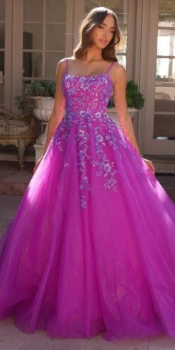 Nox Anabel H1464 Square Neck Poofy A-Line Quinceanera Gown(Nox Anabel H1464 Square Neck Poofy A Line Quinceanera Gown) -Discount Dress Shops H1464PURPLE11204