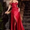 Ladivine J880 Dress Off The Shoulder Fitted Gown(Ladivine J880 Dress Off The Shoulder Fitted Gown)