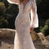 Nox Anabel JE1009L Long Puff Sleeve Bridal Mermaid Dress(Nox Anabel Je1009l Long Puff Sleeve Bridal Mermaid Dress)