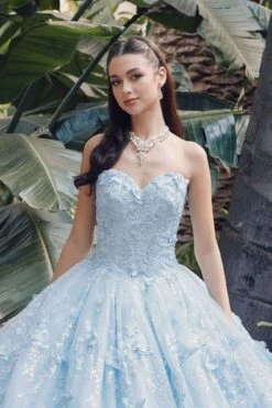 Juliet JT1449J Poofy Strapless Sweetheart Quinceanera Gown Includes Cape(Juliet Jt1449j Poofy Strapless Sweetheart Quinceanera Gown Includes Cape) -Discount Dress Shops JT1449J 2