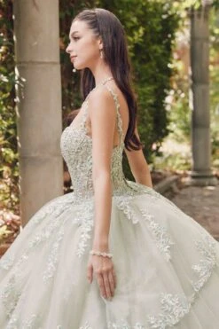 Juliet JT1450J Poofy Sweetheart Corset Boned Quinceanera Ball Gown(Juliet Jt1450j Poofy Sweetheart Corset Boned Quinceanera Ball Gown) -Discount Dress Shops JT1450JSAGEGREEN 8