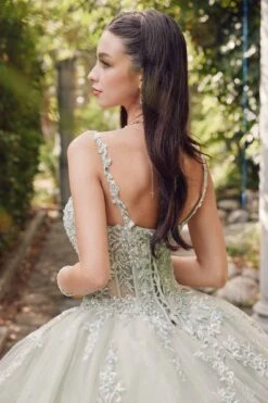Juliet JT1450J Poofy Sweetheart Corset Boned Quinceanera Ball Gown(Juliet Jt1450j Poofy Sweetheart Corset Boned Quinceanera Ball Gown) -Discount Dress Shops JT1450JSAGEGREEN 9