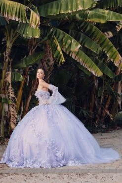 Juliet JT1459J Princess Ball Gown Strapless Bell Sleeves Quinceanera Dress(Juliet Jt1459j Princess Ball Gown Strapless Bell Sleeves Quinceanera Dress) -Discount Dress Shops JT1459JLILAC 11
