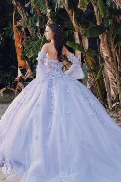 Juliet JT1459J Princess Ball Gown Strapless Bell Sleeves Quinceanera Dress(Juliet Jt1459j Princess Ball Gown Strapless Bell Sleeves Quinceanera Dress) -Discount Dress Shops JT1459JLILAC 13