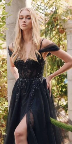 Juliet JT2466A Long Cold Shoulder Sweetheart Corset Bodice A-Line Gown(Juliet Jt2466a Long Cold Shoulder Sweetheart Corset Bodice A Line Gown) -Discount Dress Shops JT2466A juliet black zoom 50988b68 2a24 44db 8f15 e71a51e38792