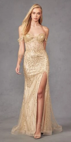 Juliet JT2471L Long Off The Shoulder Fringe Sleeve Fitted Evening Gown(Juliet Jt2471l Long Off The Shoulder Fringe Sleeve Fitted Evening Gown) -Discount Dress Shops JT2471LCHAMPAGNE 1 c7cd6990 a254 49e8 9a77 c89be8d57ebd