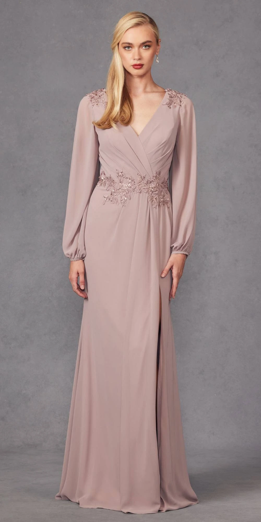 Juliet JTM16A Long Sleeve V-Neck Embroidered Applique Evening Gown(Juliet Jtm16a Long Sleeve V Neck Embroidered Applique Evening Gown) 1 Juliet JTM16A Long Sleeve V-Neck Embroidered Applique Evening Gown(Juliet Jtm16a Long Sleeve V Neck Embroidered Applique Evening Gown)