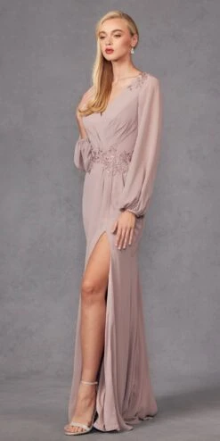 Juliet JTM16A Long Sleeve V-Neck Embroidered Applique Evening Gown(Juliet Jtm16a Long Sleeve V Neck Embroidered Applique Evening Gown) 9 Juliet JTM16A Long Sleeve V-Neck Embroidered Applique Evening Gown(Juliet Jtm16a Long Sleeve V Neck Embroidered Applique Evening Gown) -Discount Dress Shops JTM16AMAUVE 2 aa471488 2ae6 4552 8401 330f2831653b