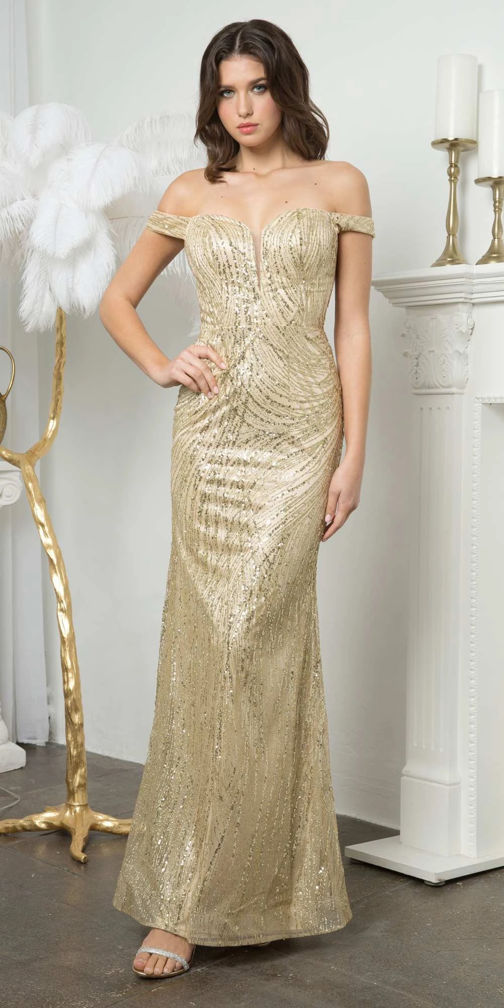 Juno M1002 Floor Length Fitted Off The Shoulder Strap Sweetheart Gown(Juno M1002 Floor Length Fitted Off The Shoulder Strap Sweetheart Gown) 5 Juno M1002 Floor Length Fitted Off The Shoulder Strap Sweetheart Gown(Juno M1002 Floor Length Fitted Off The Shoulder Strap Sweetheart Gown) - Image 5