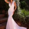 Nox Anabel JW985 Long Halter V-Neck Bridal Mermaid Dress(Nox Anabel Jw985 Long Halter V Neck Bridal Mermaid Dress)
