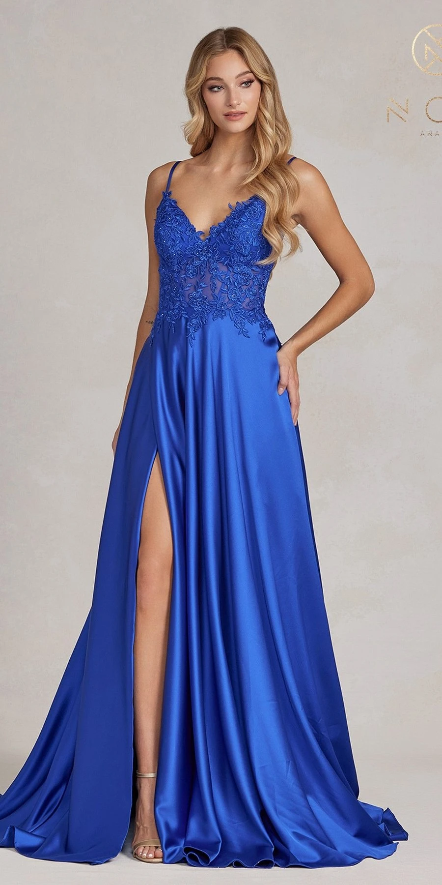 Nox Anabel K1121 Floor Length A-line Formal Gown With Pockets(Nox Anabel K1121 Floor Length A Line Formal Gown With Pockets) 4 Nox Anabel K1121 Floor Length A-line Formal Gown With Pockets(Nox Anabel K1121 Floor Length A Line Formal Gown With Pockets) - Image 4