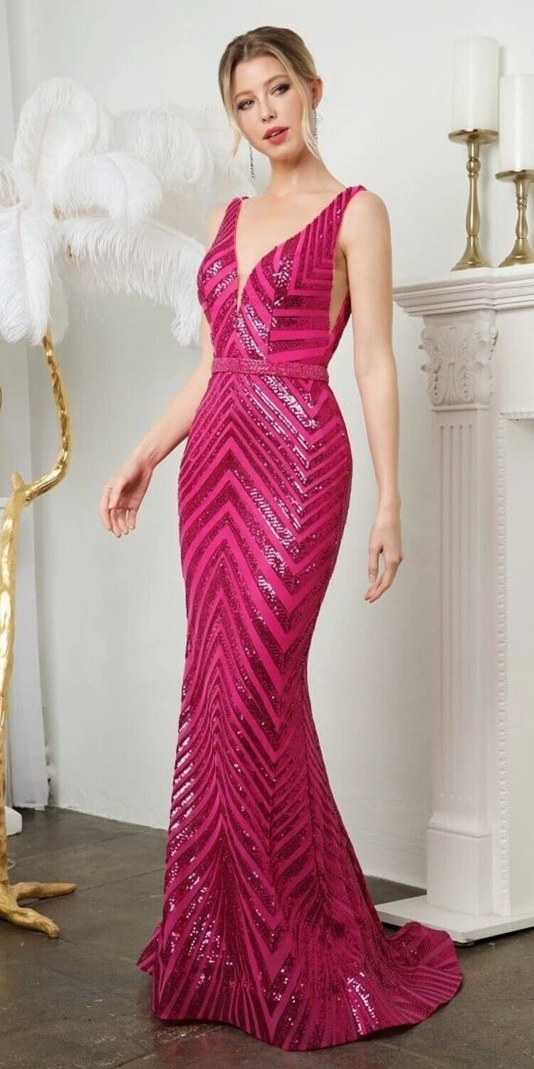 Juno M1015 Floor Length Fitted Silhouette Sequin Evening Gown(Juno M1015 Floor Length Fitted Silhouette Sequin Evening Gown) 3 Juno M1015 Floor Length Fitted Silhouette Sequin Evening Gown(Juno M1015 Floor Length Fitted Silhouette Sequin Evening Gown) - Image 3