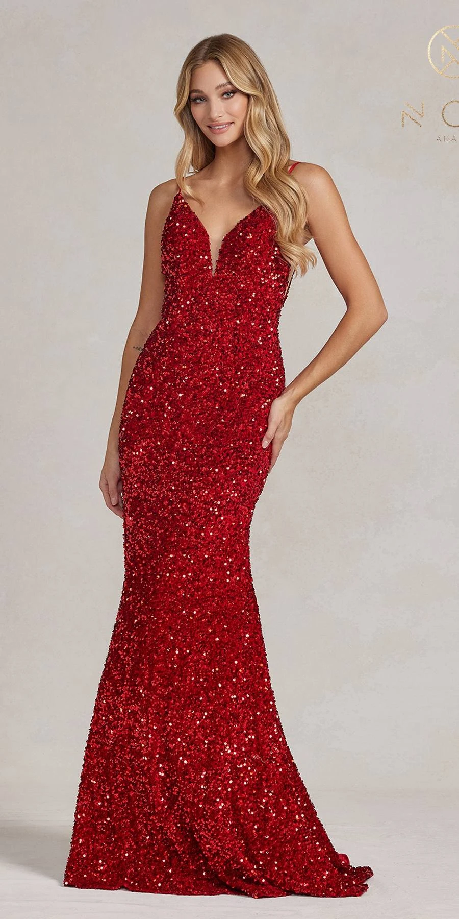 Nox Anabel R1071 Floor Length Sheath Sequin Dress(Nox Anabel R1071 Floor Length Sheath Sequin Dress) 3 Nox Anabel R1071 Floor Length Sheath Sequin Dress(Nox Anabel R1071 Floor Length Sheath Sequin Dress) - Image 3
