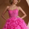 Amelia Couture SU083s Poofy Flower Ruffled A-Line Homecoming Dress(Amelia Couture Su083s Poofy Flower Ruffled A Line Homecoming Dress)